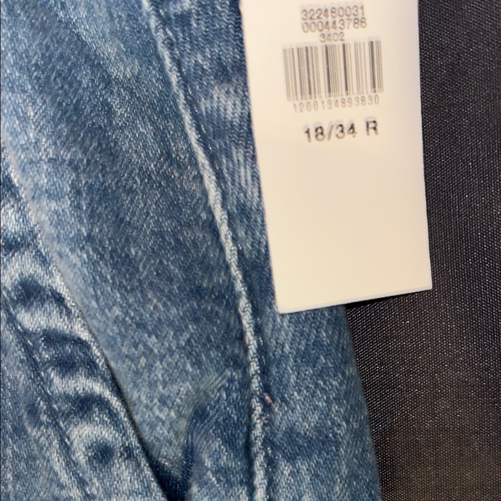 New GAP Wide-Leg Denim Jeans Size 18/34R - Picture 8 of 9